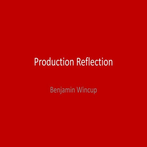 6. fmp production reflection