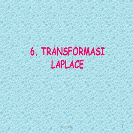 Transformasi Laplace