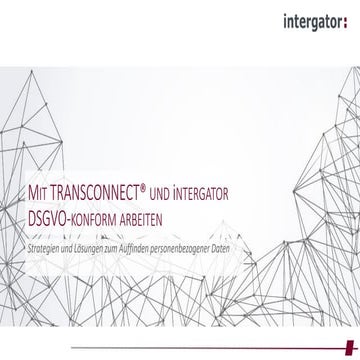 TRANSCONNECT 2.3.2 product presentation | PDF
