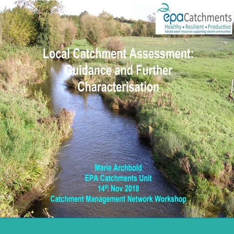 6. Local Catchment Assessment: guidance and further characterisation - Marie ...