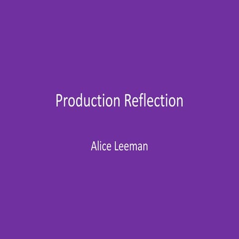 6. production reflection(3)