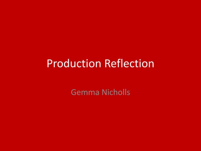  production reflection final mfp Y1