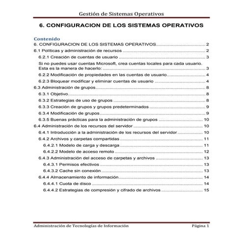 6. configuracion de los sistemas operativos