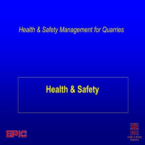 health and safety policy