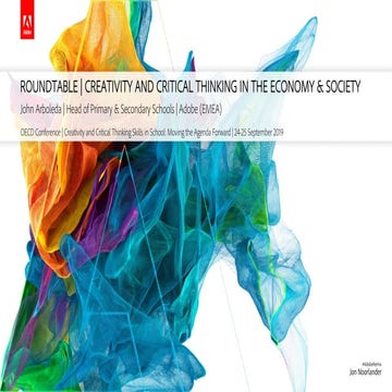 Roundtable: Creativity and Critical Thinking in the Economy & Society – John ...