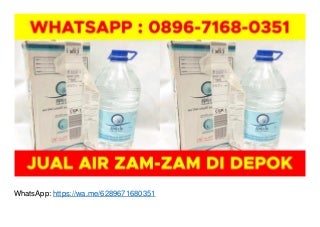 HP 0896-7168-0351 Agen Air Zam Zam Sidoarjo di Depok
