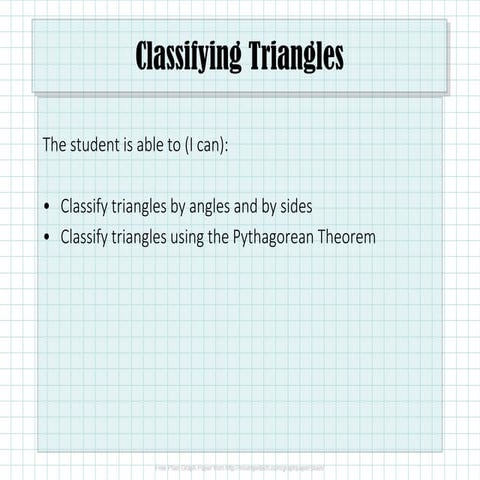 6.2 Classifying Triangles