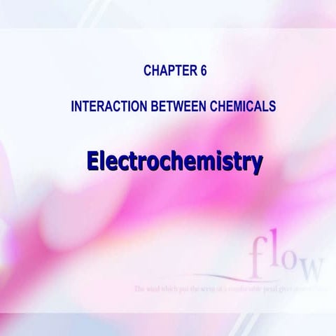 Introduction to ElectroChemistry