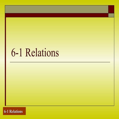6 1 relations lesson