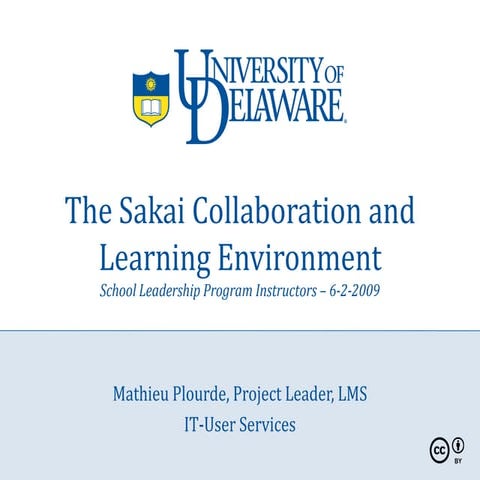 6-2-2009 School Leadership Program - Sakai Demo