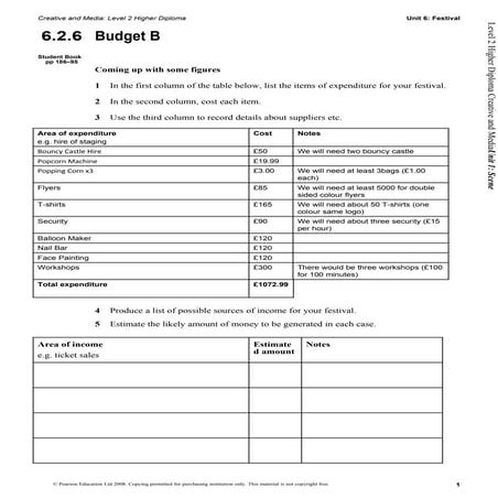 Budget pdf sheet1 | PDF