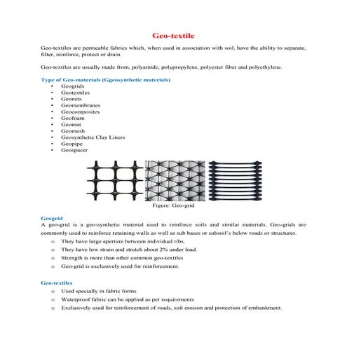 Different Important Functions of Geotextile - Textile Learner