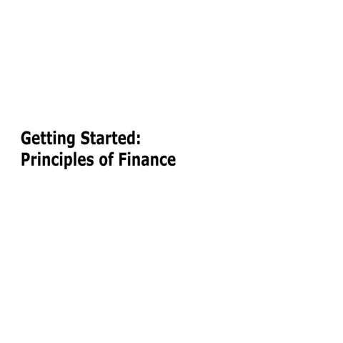 6.  financing principles
