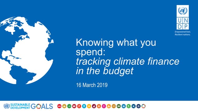 Session 2  - Thomas Beloe - UNDP