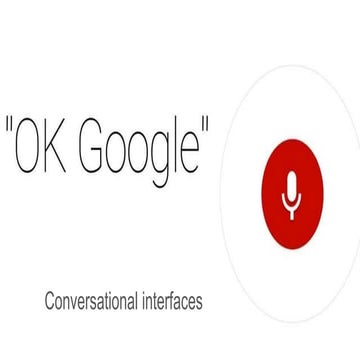 Conversational interfaces and time series prediction