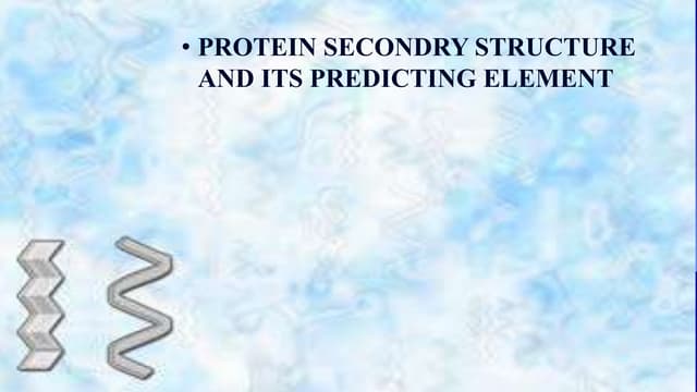 6. protein secondry structure ppt