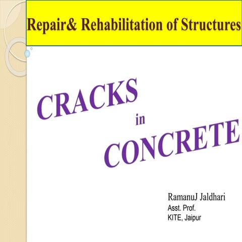 Cracks in Concrete Structure RRS