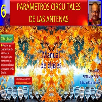 6. Parámetros circuitales de las antenas