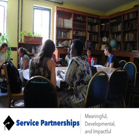 Community Partnerships: 2016 Bonner New Directors Meeting