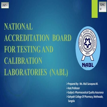 NABL accreditation 