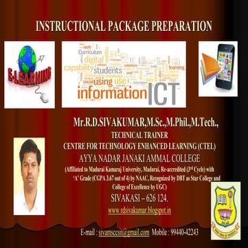 Instructional Package Preparation - R.D.Sivakumar