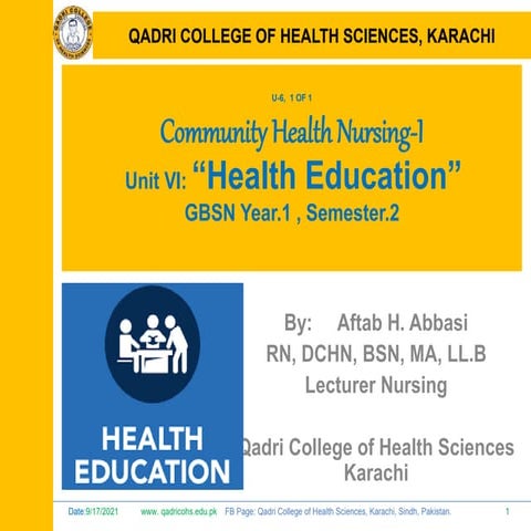  Health Education Unit#6 GBSN Year 1 Semester 2