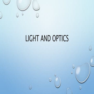 6.1 refraction of light