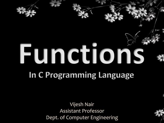 6.3 c-Functions.ppt