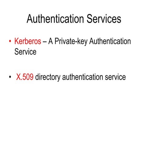 Kerberos | PPT
