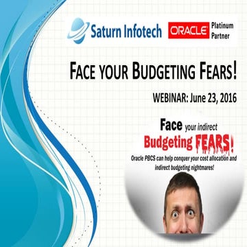 WEBINAR: Face your Budgeting Fears!