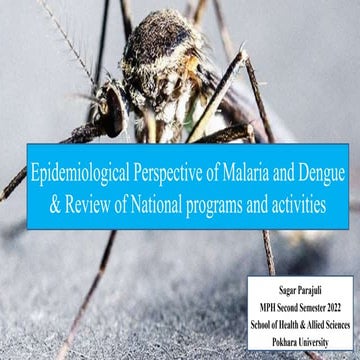 Epidemiology of Malaria & Dengue_Sagar Parajuli.pptx