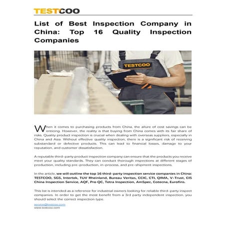 List of 20 Trusted Quality Inspection Companies in China.pdf