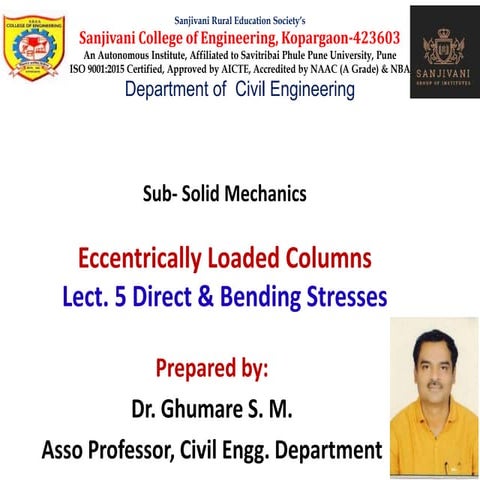 Solid Mechanics Numerical on Direct and Bending Strssess.pptx
