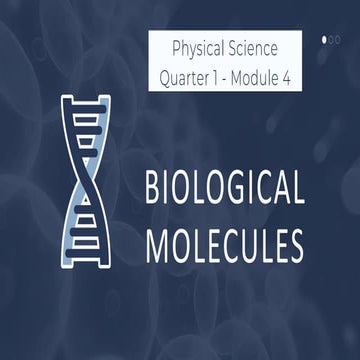 The Chemistry of Life - Physical Scineces