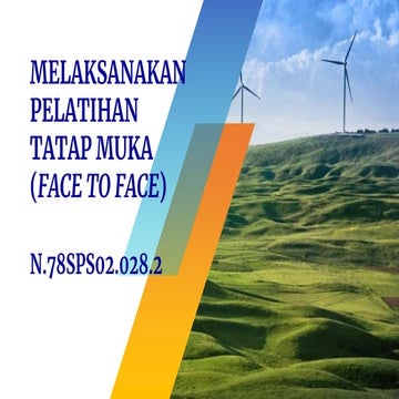 6. Melaksanakan Pelatihan Tatap Muka.pptx