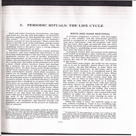 6. Aith Waryaghar : Periodic Rituals. The Life Cycle | PDF