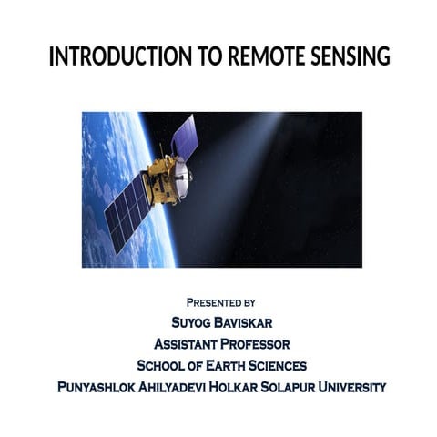 remotesensing and geographical information