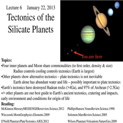 presentacion de la tectonica planetaria sistema