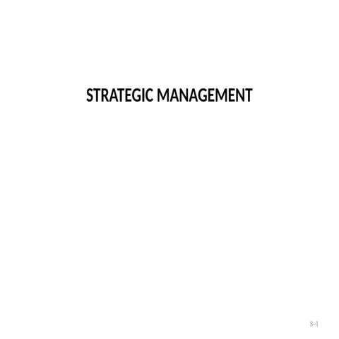 strategic management presentation slides