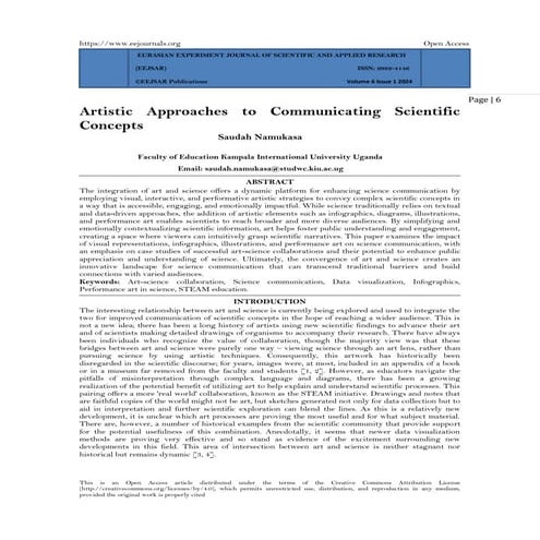 Artistic Approaches to Communicating Scientific  Concepts (www.kiu.ac.ug)