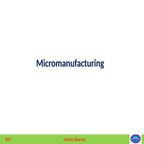 Lithography pptx for electronics engineering