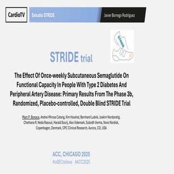 Estudio STRIDE ACC Congress 2025 Chicago | PDF