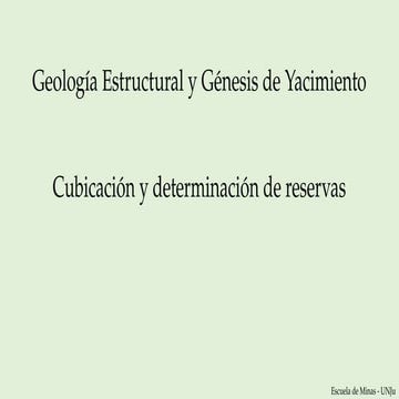 Determinación de reservas en power point