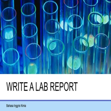 Lab report guidelines powerpoint presentation | PPTX
