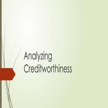 Analysing Creditworthiness.pptx very useful