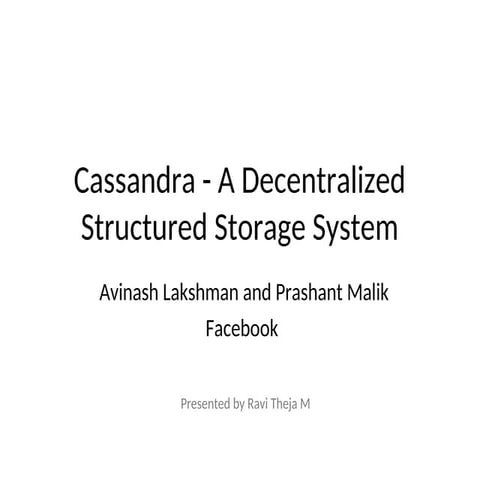 6.1-APACHE Cassandra DATA BASE EXPLAINED  .ppt