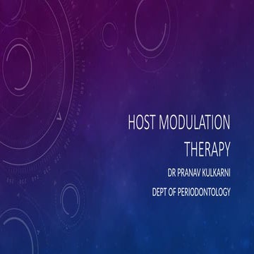 HOST MODULATION THERAPY IN PERIODONTOLOGY.pptx