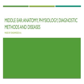 6. Middle ear.pptx anatomy pathophysio disease | PPTX