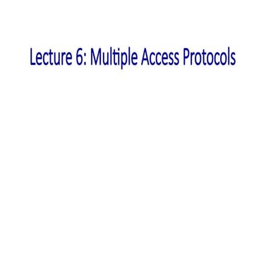 Multiple access protocol | PPTX
