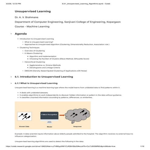 UnSupervised Learning Clustering | PDF